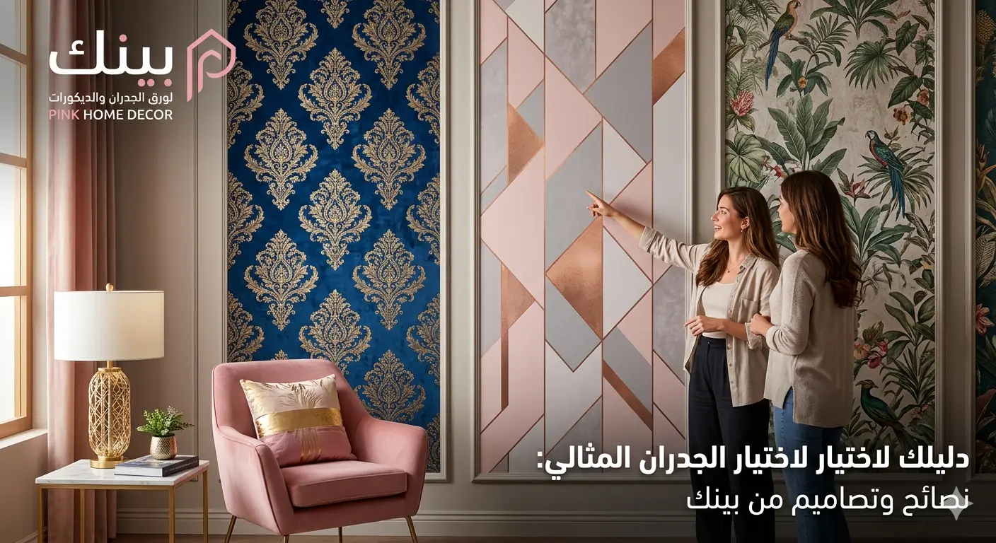 دليلك الشامل لاختيار ورق الجدران المثالي: نصائح وتصاميم من "بينك للديكور"